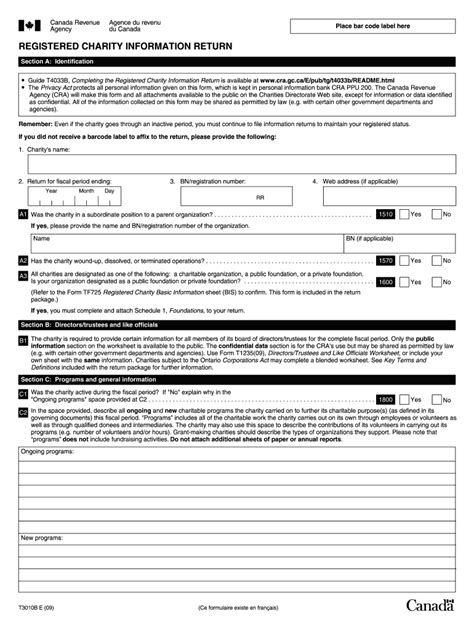 cra charity return|cra t3010 2021 fillable.